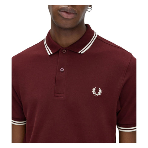 Fred Perry Polo Polo Uomo con doppia riga S P25 - FRED PERRYM3600 - 597 - S - Francavilla Moda